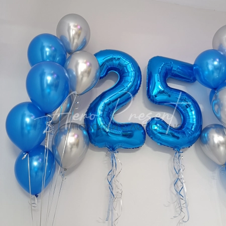 Набор шаров "Синий блеск"